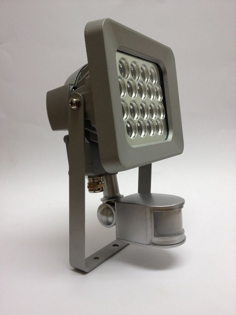 LED Strahler 18W mit Bewegungsmelder 180 Grad Außen Fluter IP44