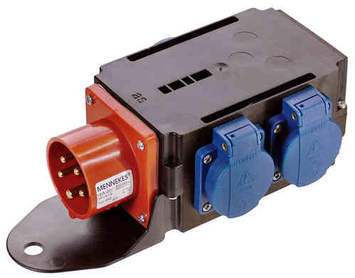 Stromverteiler MIXO Zuleitung CEE 400V mit 3 Steckdosen 230V